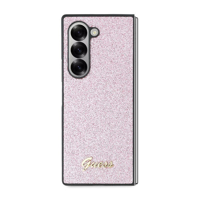 Kotelo Samsung Galaxy Z Fold6 F956:lle, Guess, Glitter Script, Pinkki