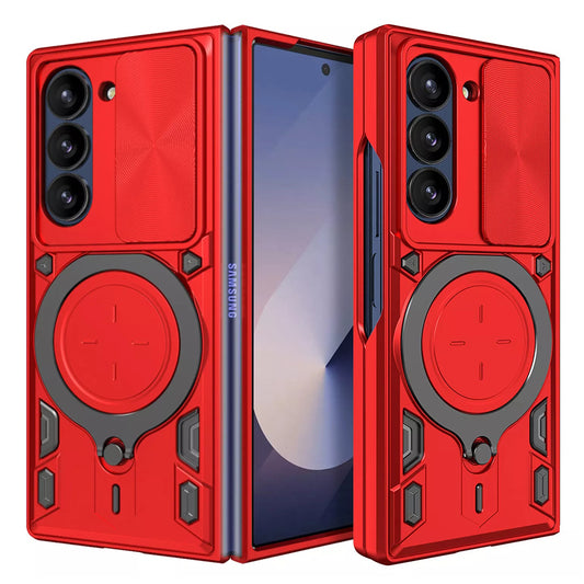 Kuori Samsung Galaxy Z Fold6 F956:lle, Techsuit, CamGuard Pro, Punainen