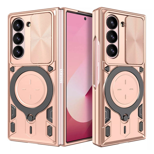 Kuori Samsung Galaxy Z Fold6 F956:lle, Techsuit, CamGuard Pro, vaaleanpunakultainen
