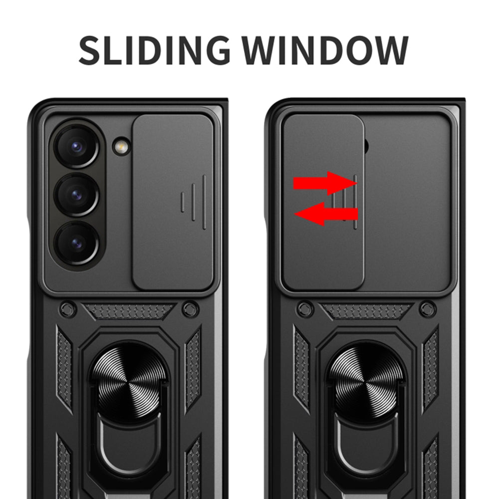 Kuori Samsung Galaxy Z Fold6 F956:lle, Techsuit, CamShield, Sininen