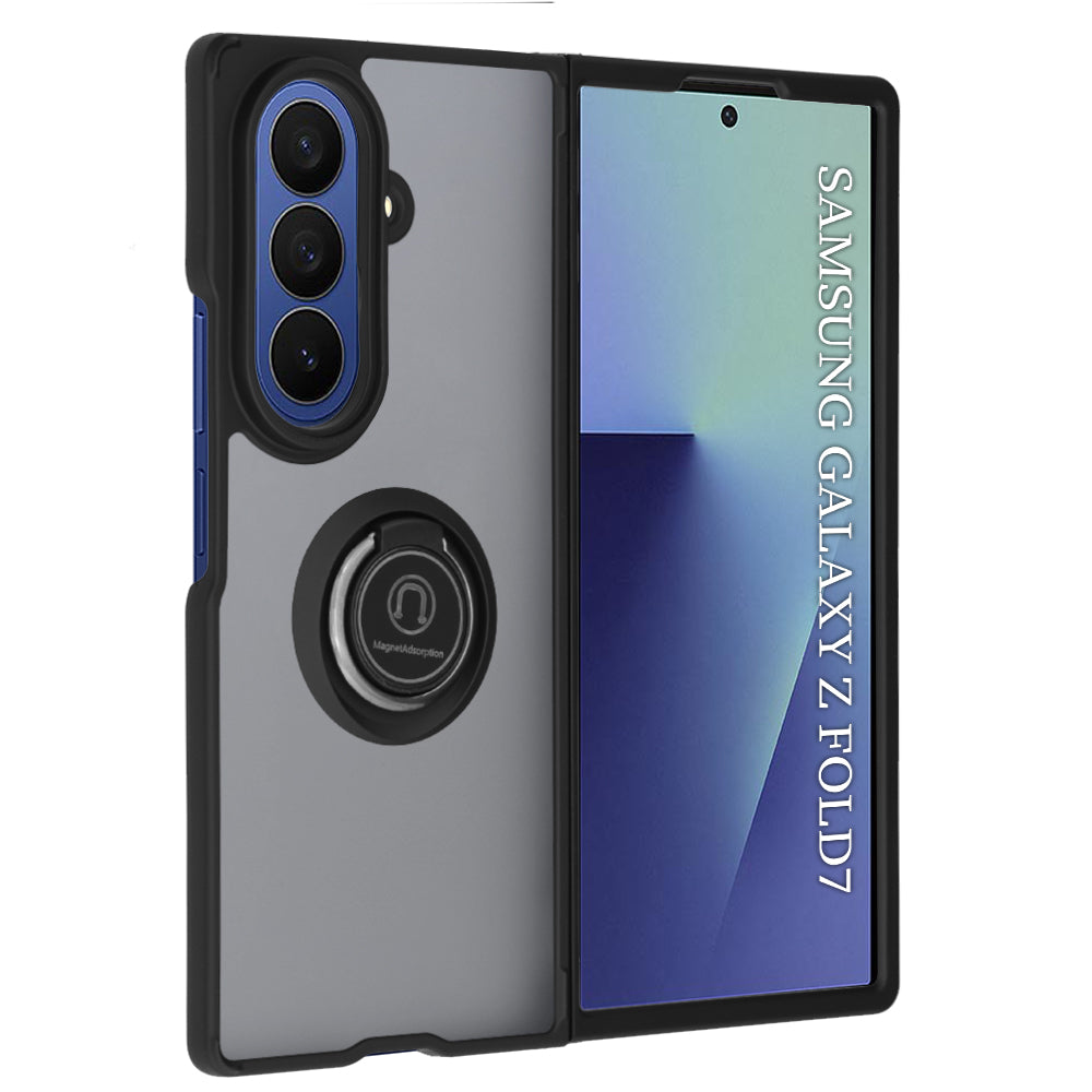 Kuori Samsung Galaxy Z Fold7 F966:lle, Techsuit, Glinth, Musta