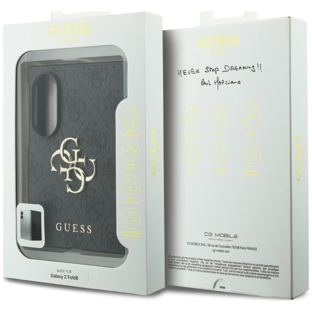 Kuori Samsung Galaxy Z Fold8 F971:lle, Guess, 4G Big Logo, Musta