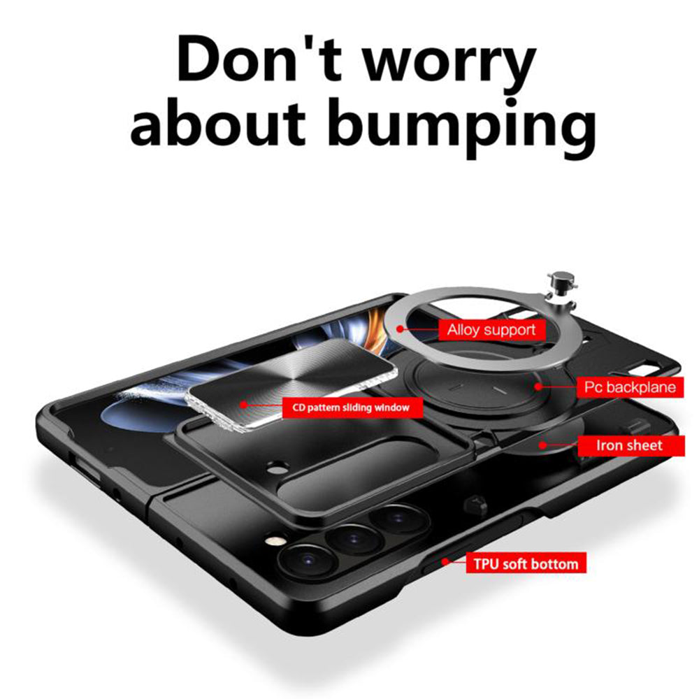 Kuori Samsung Galaxy Z Fold8 F971:lle, Techsuit, CamGuard Pro, Sininen