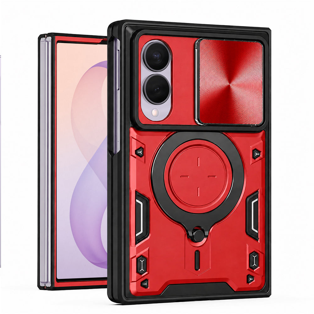 Kuori Samsung Galaxy Z Fold8 F971:lle, Techsuit, CamGuard Pro, Punainen