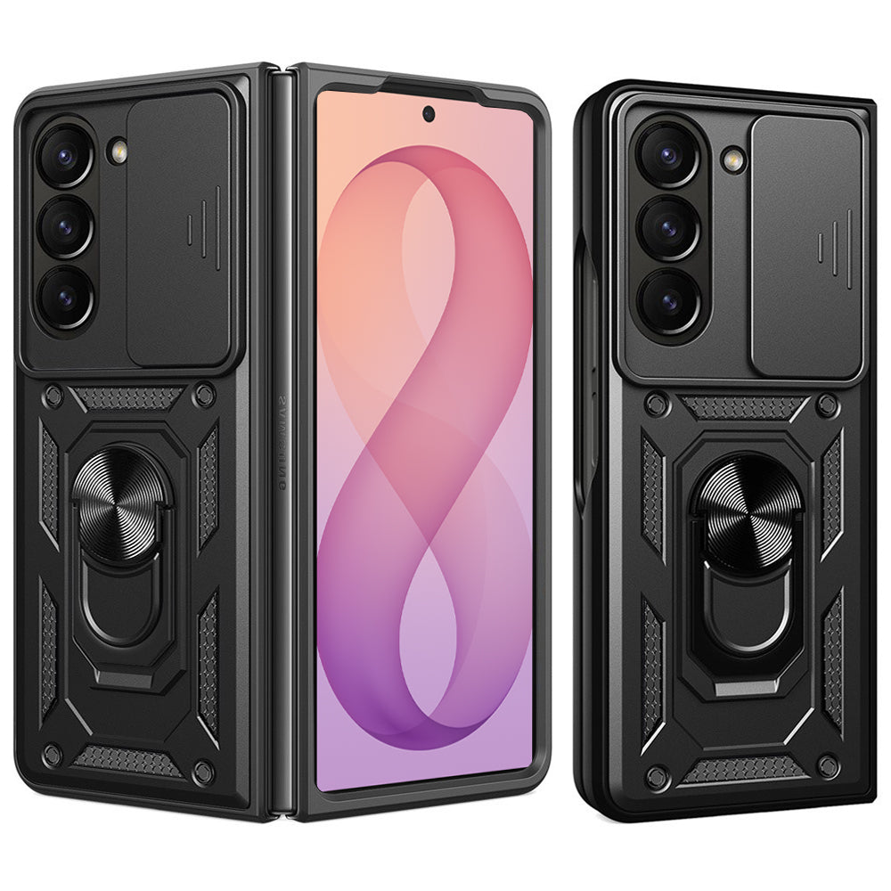Kuori Samsung Galaxy Z Fold8 Ultra F976 / Z Fold7 F966:lle, Techsuit, CamShield, Musta