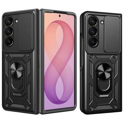 Kuori Samsung Galaxy Z Fold8 Ultra F976 / Z Fold7 F966:lle, Techsuit, CamShield, Musta