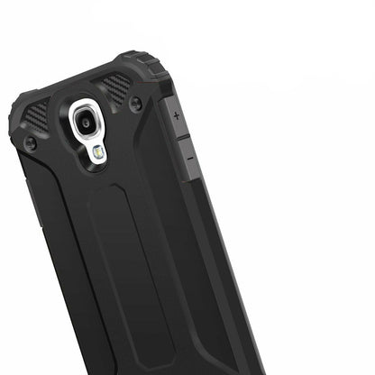Kuori Samsung I9500 Galaxy S4:lle, Techsuit, Hybrid Armor, Musta