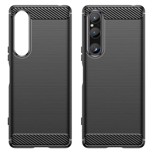 Kuori Sony Xperia 1 V:lle, Techsuit, Hiili, Musta