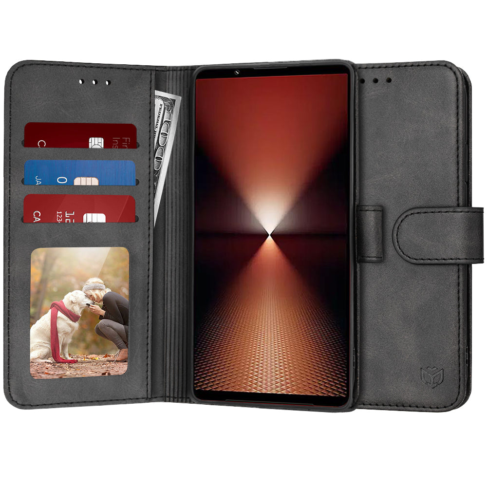 Kuori Sony Xperia 1 VI:lle, Techsuit, Diary Book, Musta