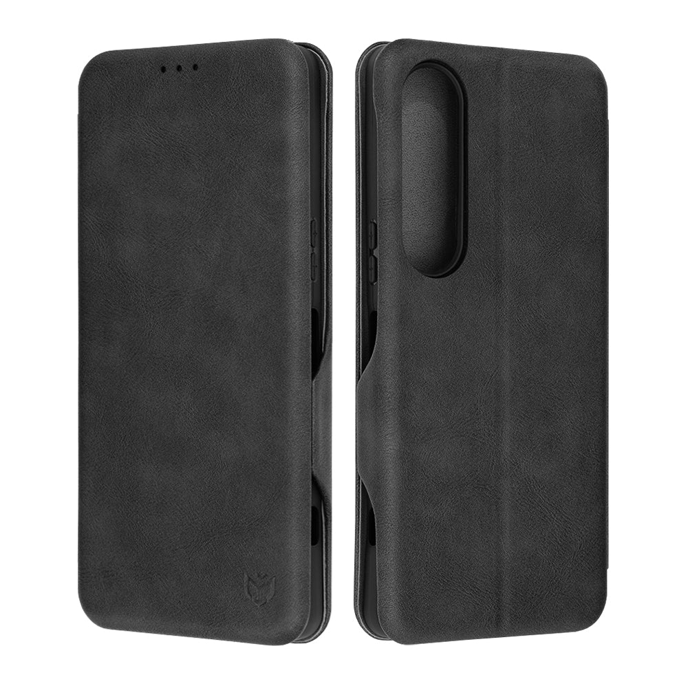 Kuori Sony Xperia 1 VI:lle, Techsuit, Safe Wallet Plus, Musta