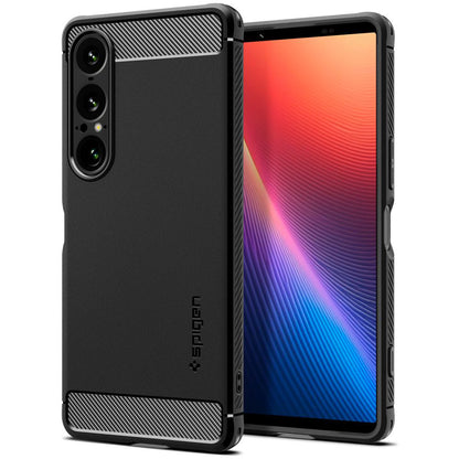 Kotelo Sony Xperia 1 VII:lle, Spigen, Rugged Armor, Mattamusta