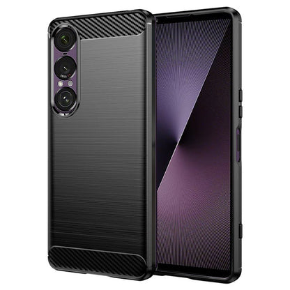 Kuori Sony Xperia 1 VII:lle, Techsuit, Hiili, Musta