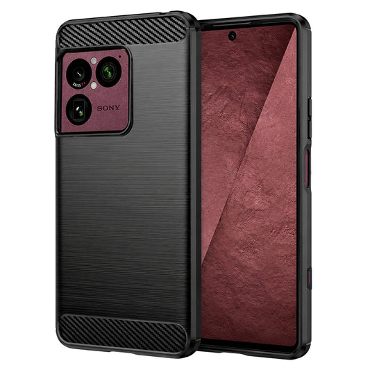 Kuori Sony Xperia 1 VIII:lle, Techsuit, Hiili, Musta