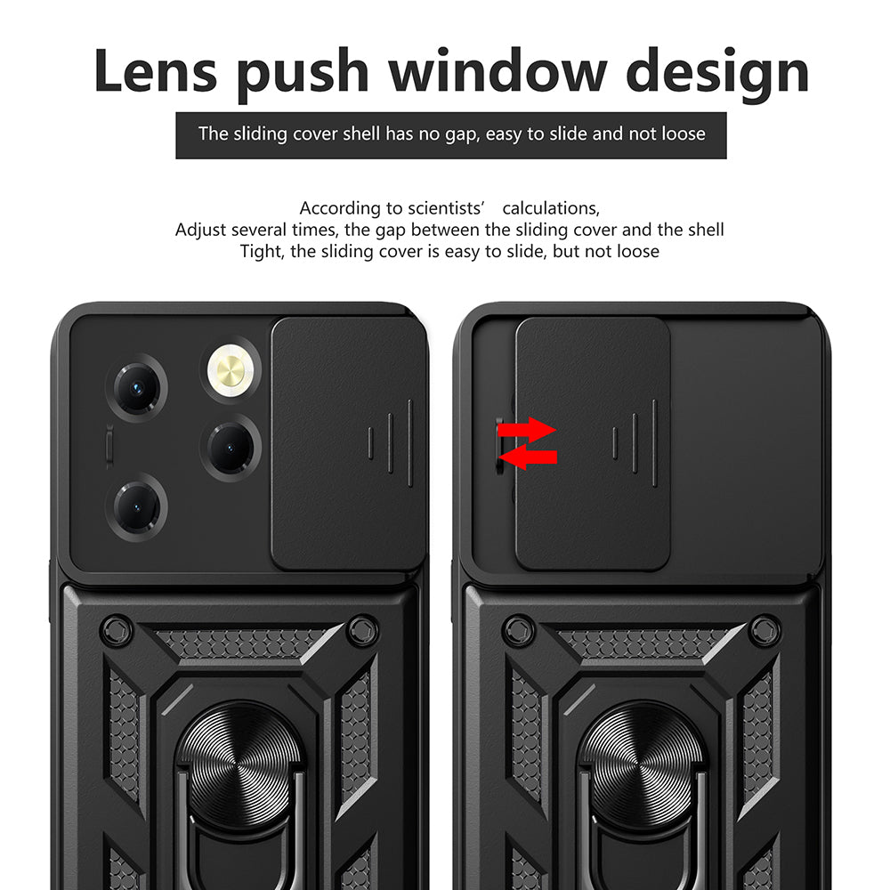 Kuori Tecno Spark 20 Pro / Infinix Hot 40 / Hot 40 Pro, Techsuit, CamShield, Sininen