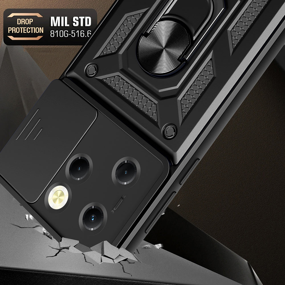 Kuori Tecno Spark 20 Pro / Infinix Hot 40 / Hot 40 Pro, Techsuit, CamShield, Sininen