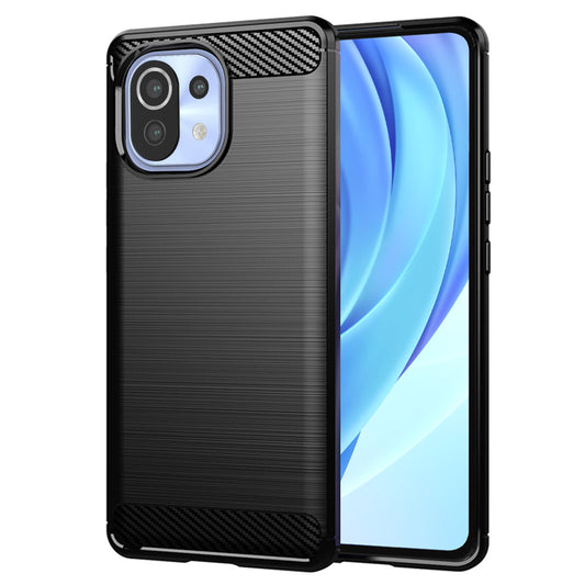 Kuori Xiaomi 11 Lite 5G NE / Mi 11 Lite 5G / 11 Lite, Techsuit, Hiili, Musta