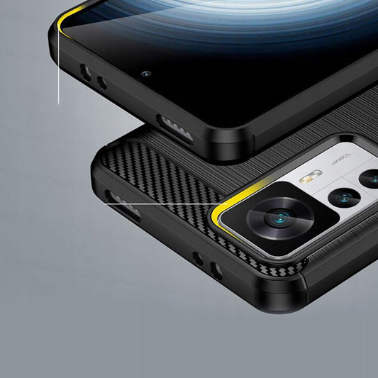 Kuori Xiaomi 12T / 12T Pro:lle, Techsuit, Hiili, Musta