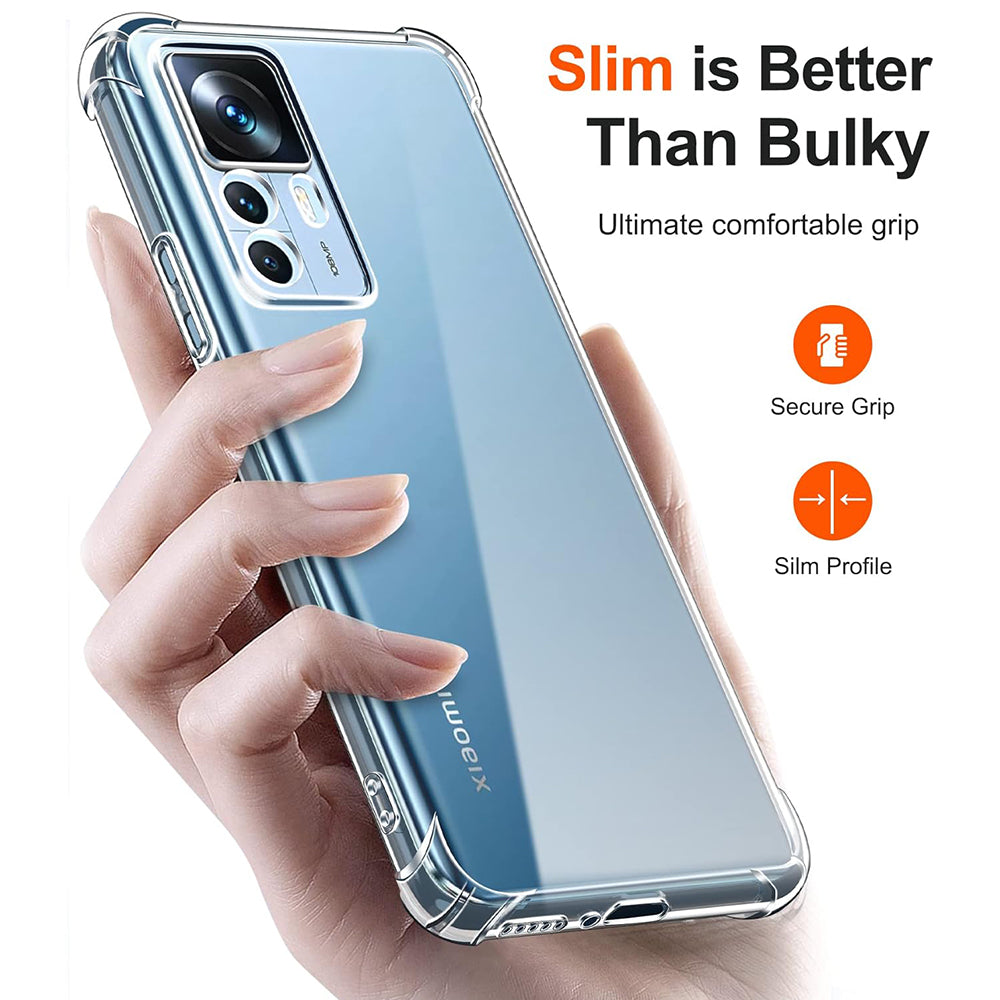 Kuori Xiaomi 12T / 12T Pro:lle, Techsuit, Iskunkestävä Kirkas, Läpinäkyvä