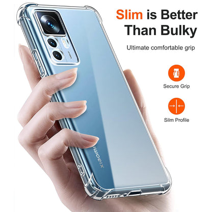 Kuori Xiaomi 12T / 12T Pro:lle, Techsuit, Iskunkestävä Kirkas, Läpinäkyvä