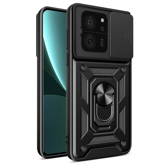 Kuori Xiaomi 13T Pro / 13T:lle, Techsuit, CamShield, Musta