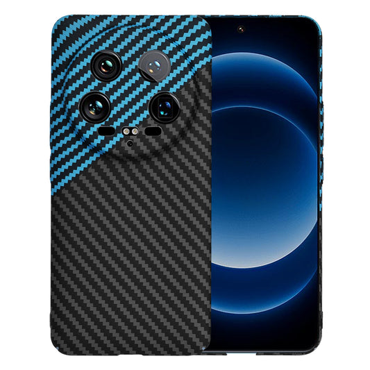 Kuori Xiaomi 14 Ultralle, Techsuit, Carbonite FiberShell, Musta Bleu