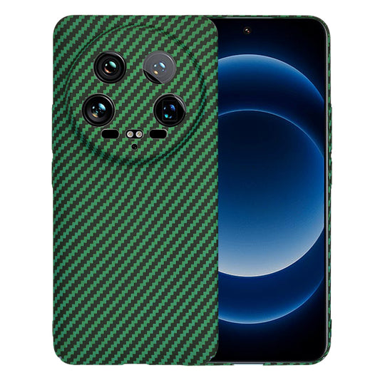 Kuori Xiaomi 14 Ultralle, Techsuit, Carbonite FiberShell, Vihreä