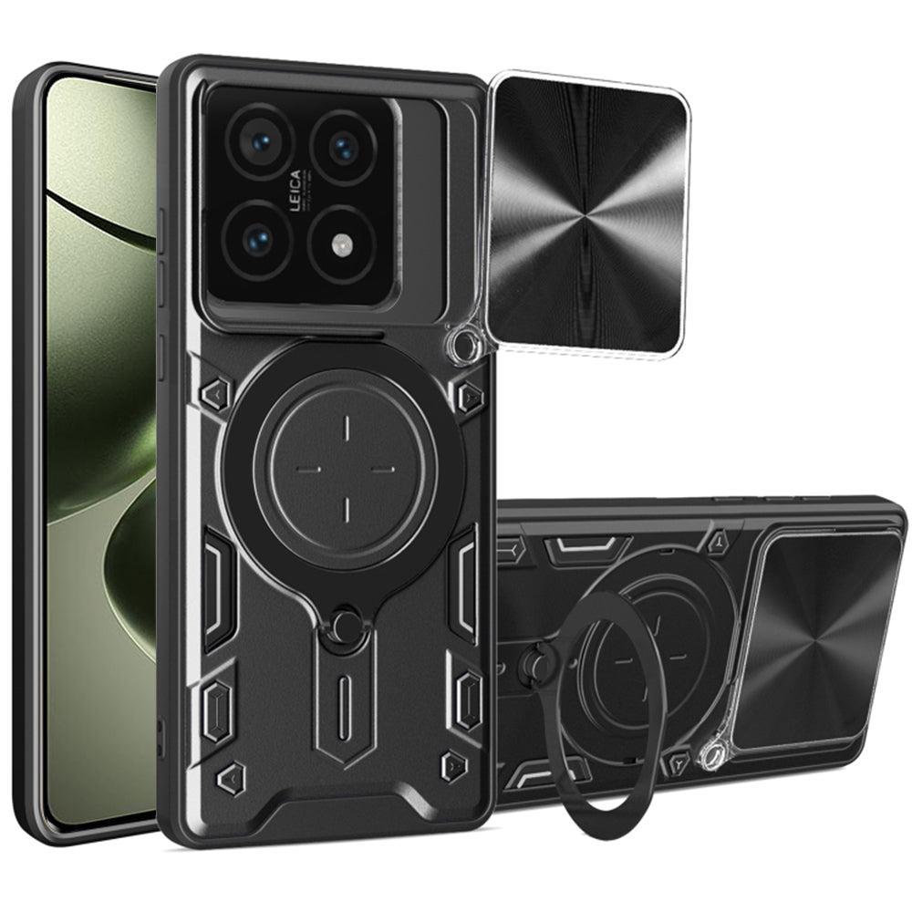Kuori Xiaomi 14T:lle, Techsuit, CamGuard Pro, Musta