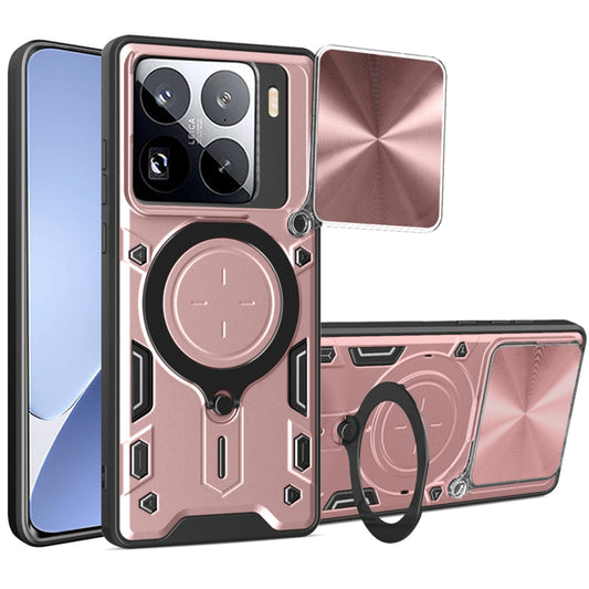 Kuori Xiaomi 15 Pro:lle, Techsuit, CamGuard Pro, Vaaleanpunakultainen