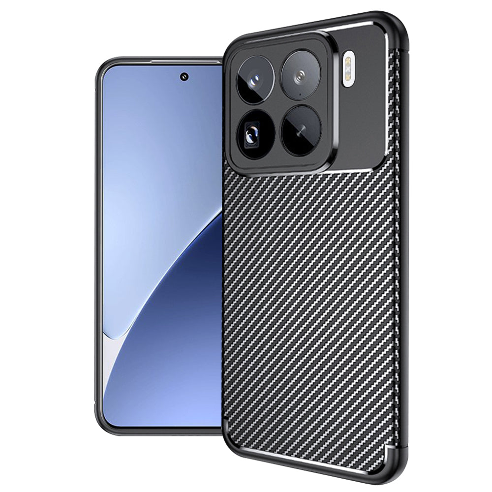 Kuori Xiaomi 15 Pro:lle, Techsuit, Hiilikuitu, Musta