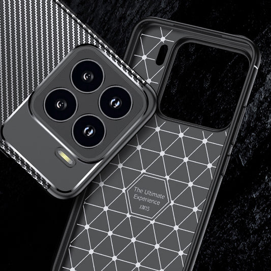 Kuori Xiaomi 15 Pro:lle, Techsuit, Hiilikuitu, Musta