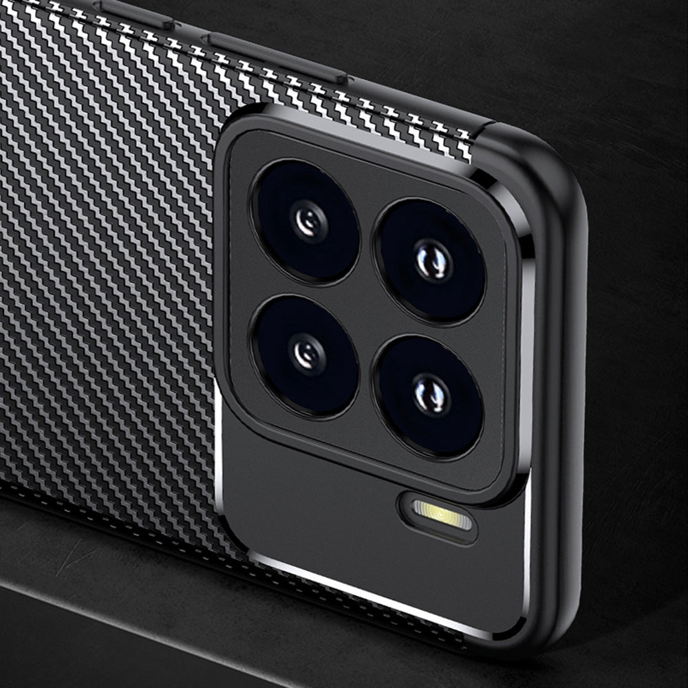 Kuori Xiaomi 15 Pro:lle, Techsuit, Hiilikuitu, Musta