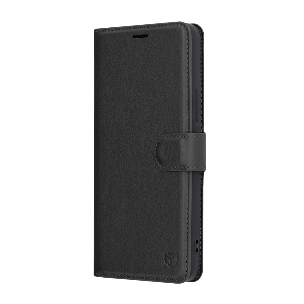 Kuori Xiaomi 15 Pro:lle, Techsuit, nahkainen folio, musta
