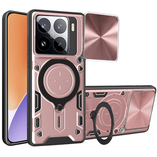 Kuori Xiaomi 15:lle, Techsuit, CamGuard Pro, Vaaleanpunakultainen