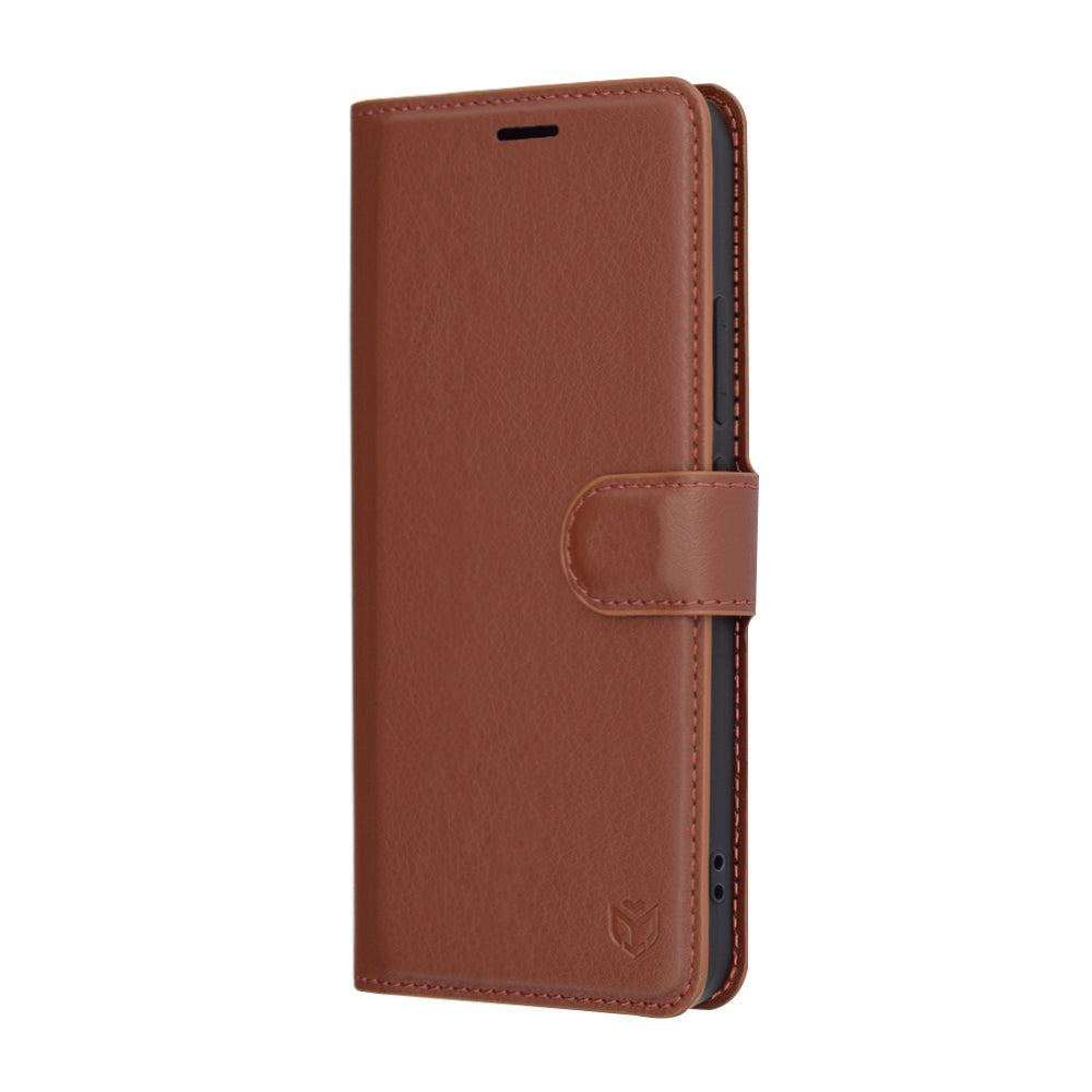 Kuori Xiaomi 15:lle, Techsuit, nahkainen folio, ruskea