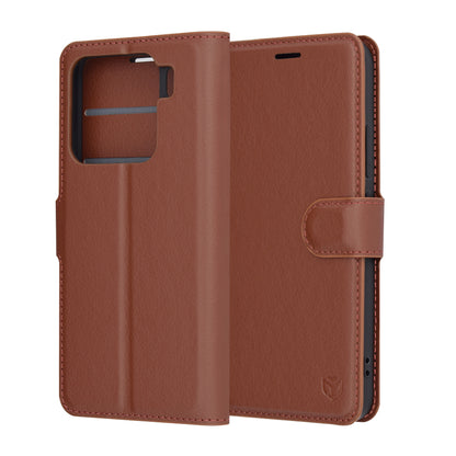 Kuori Xiaomi 15:lle, Techsuit, nahkainen folio, ruskea