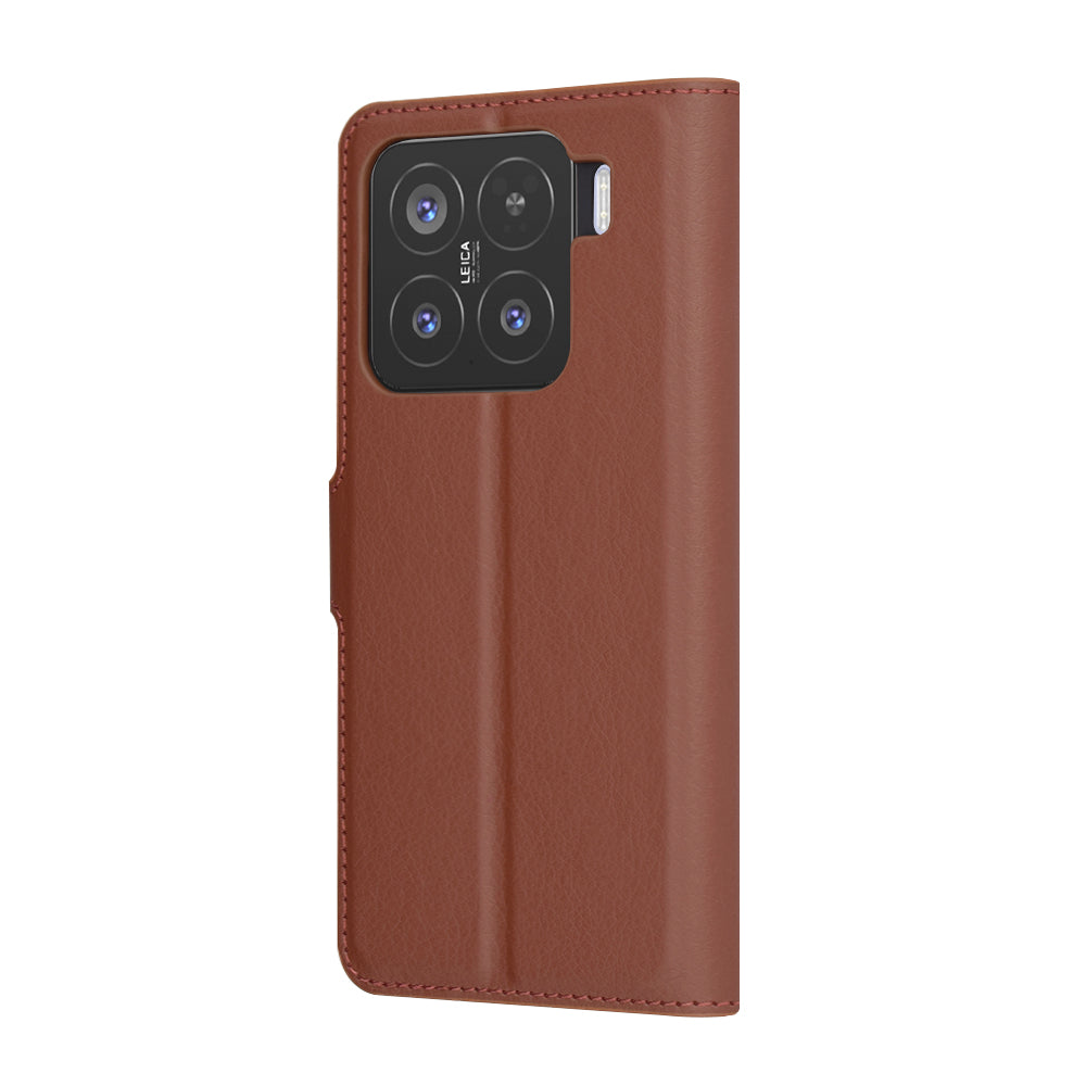 Kuori Xiaomi 15:lle, Techsuit, nahkainen folio, ruskea