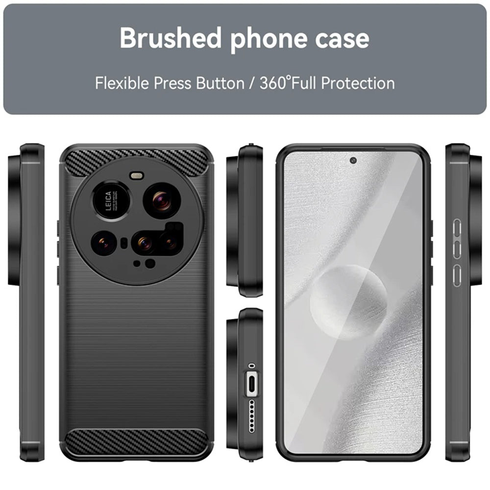 Kuori Xiaomi 15 Ultralle, Techsuit, Hiili, Musta