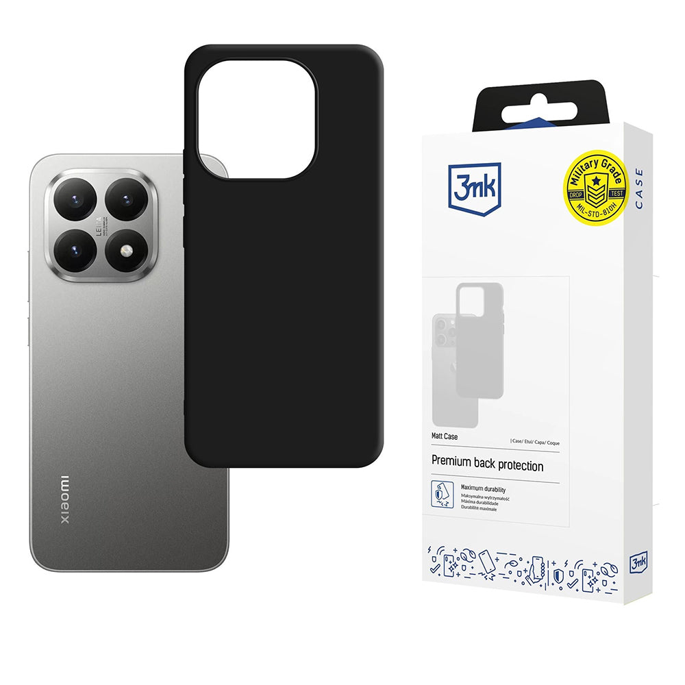 Suojakotelo Xiaomi 15T:lle, 3MK, Matta Musta