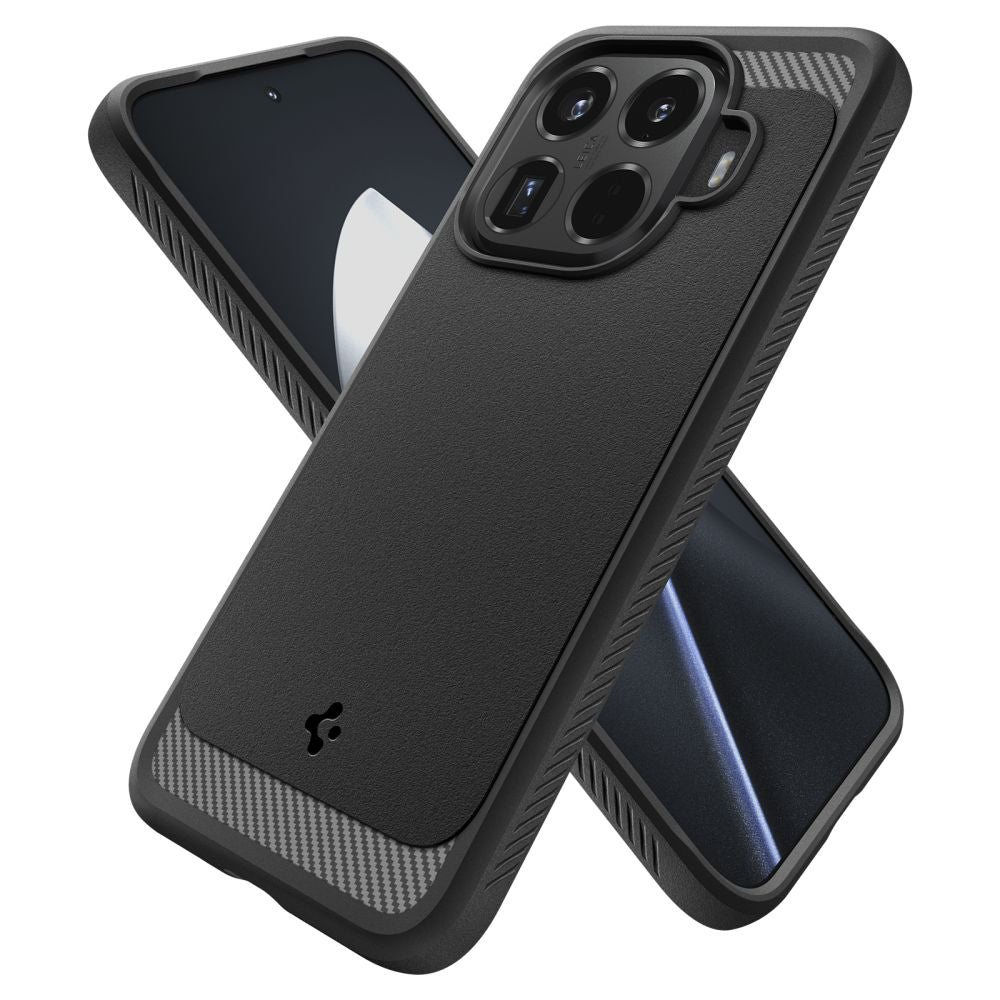 Suojakotelo Xiaomi 15T Pro:lle, Spigen, Rugged Armor, Musta ACS11152