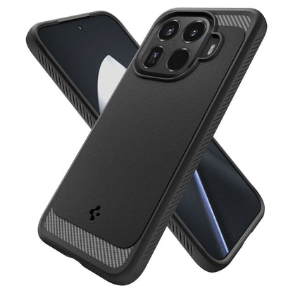 Suojakotelo Xiaomi 15T Pro:lle, Spigen, Rugged Armor, Musta ACS11152