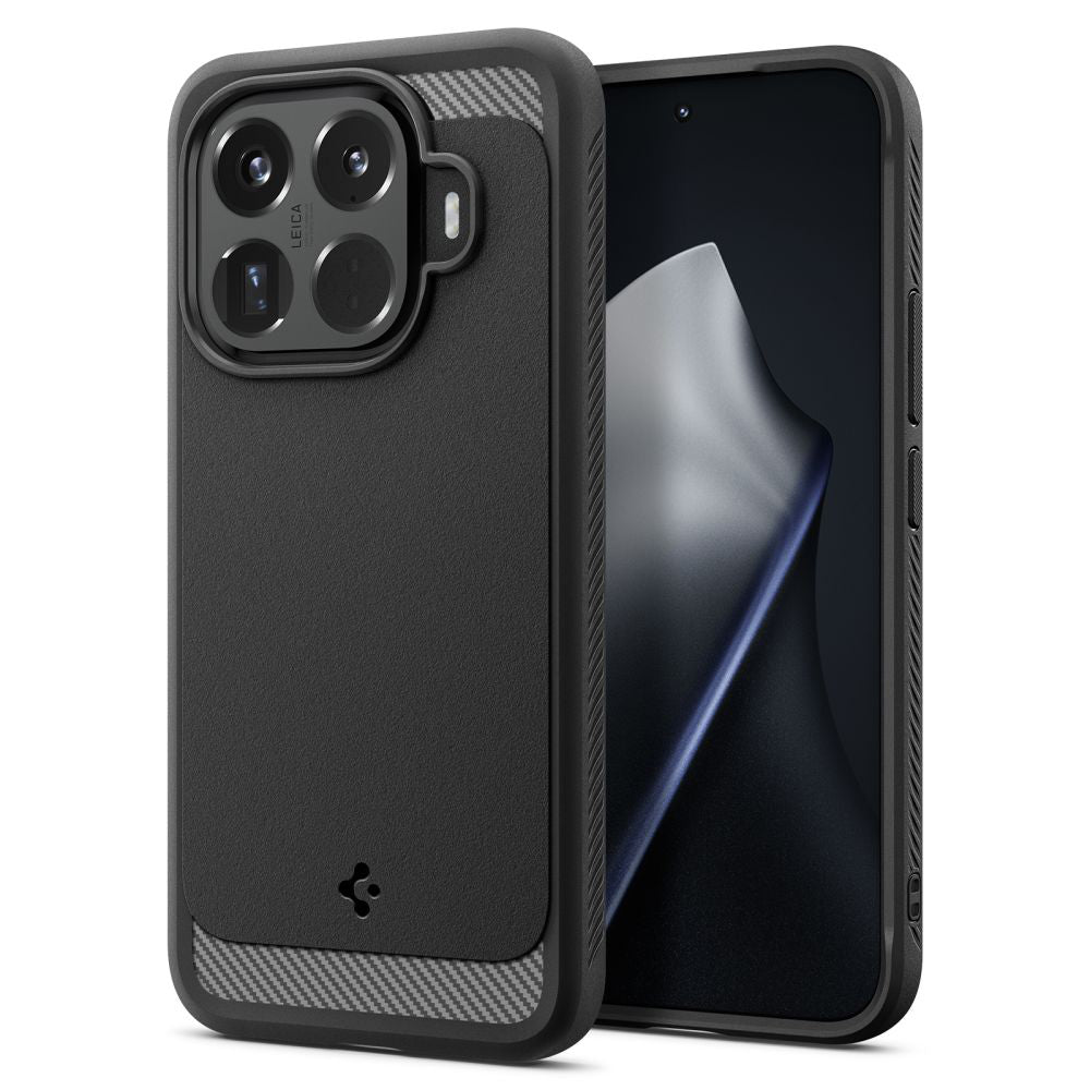 Suojakotelo Xiaomi 15T Pro:lle, Spigen, Rugged Armor, Musta ACS11152