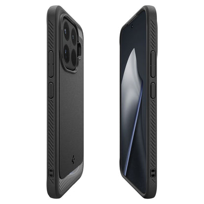 Suojakotelo Xiaomi 15T Pro:lle, Spigen, Rugged Armor, Musta ACS11152