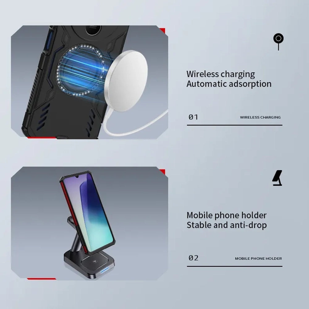 MagSafe-kuori Xiaomi 15T Pro:lle, Techsuit, ArmorMag, Sininen