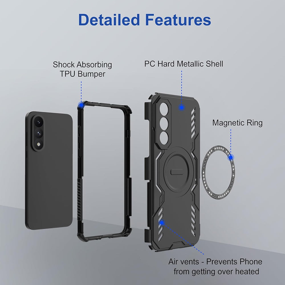 MagSafe-kuori Xiaomi 15T Pro:lle, Techsuit, ArmorMag, Musta