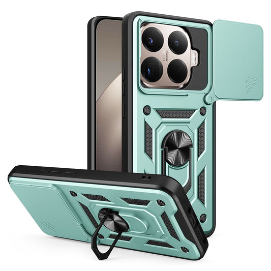 Suojakotelo Xiaomi 15T Pro:lle, Techsuit, CamShield, Vihreä