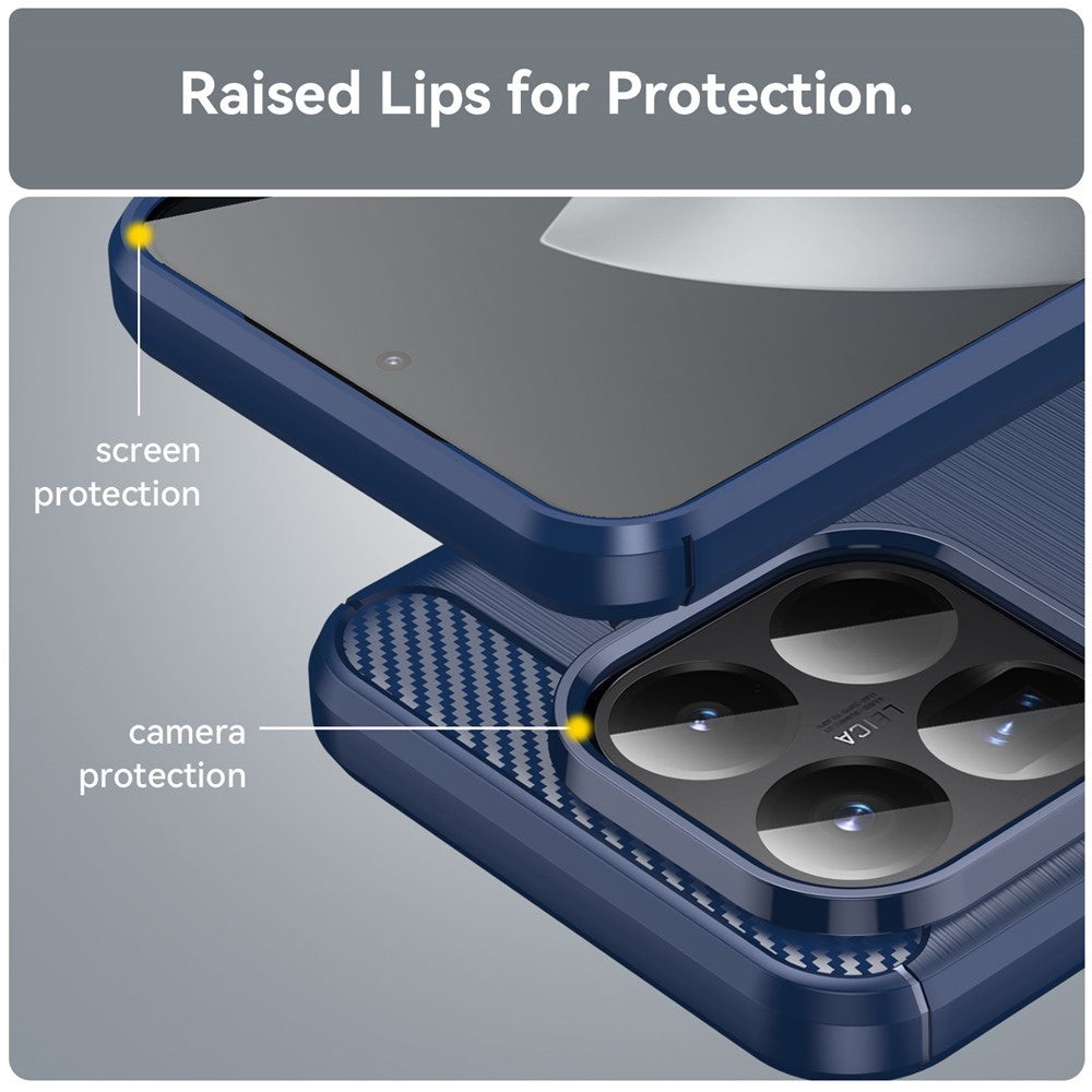 Suojakotelo Xiaomi 15T Pro:lle, Techsuit, Carbon, Sininen