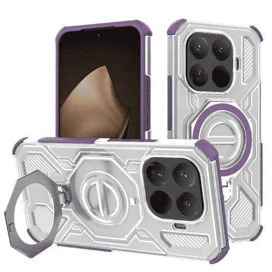 Suojakotelo Xiaomi 15T Prolle, Techsuit, Carbon Shield Pro, Violetti