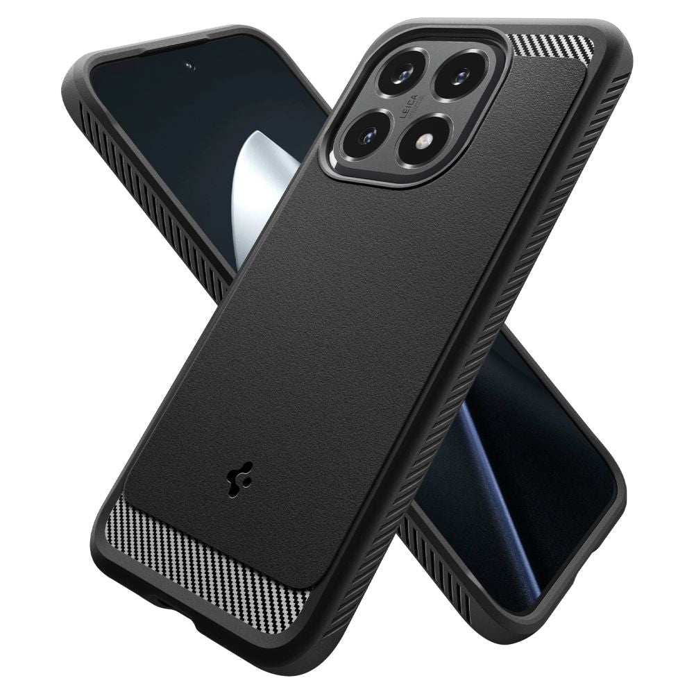 Suojakotelo Xiaomi 15T:lle, Spigen, Rugged Armor, Mattamusta