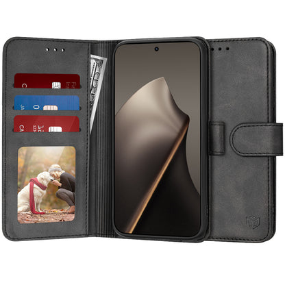 Case for Xiaomi 15T, Techsuit, Diary Book, Black