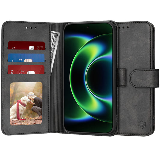 Suojakotelo Xiaomi 17 Ultra, Techsuit, Diary Book, Musta